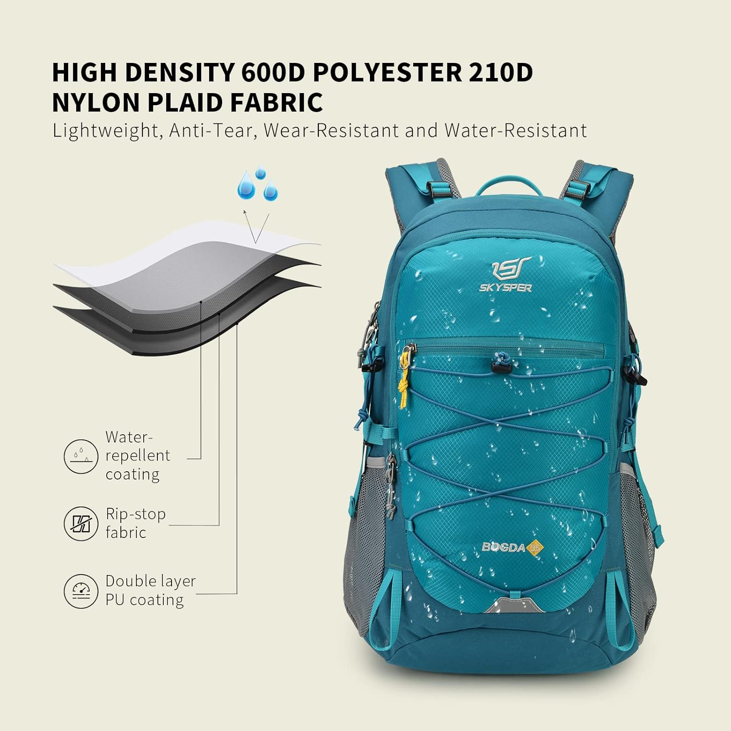 Detalle 2 de SKYSPER Rucksack 35L hiking backpack