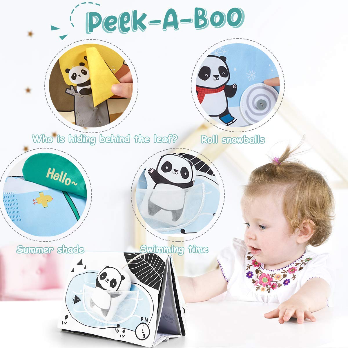 Thumbnail 5 de beiens Baby Spielzeug Faltbarer Spiegel 2‑in‑1