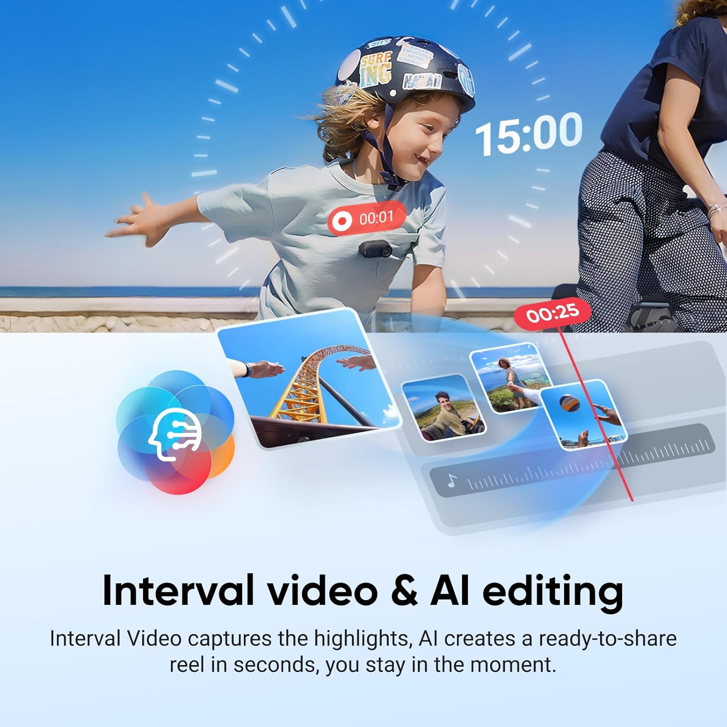 Thumbnail 6 de Insta360 GO 3S 128GB (4K) tiny hands-free vlogging camera with Action Pod and 140 min battery, black