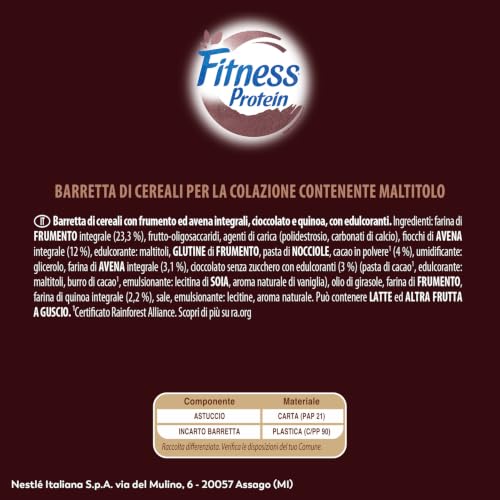 Thumbnail 7 de FITNESS Protein Barrette Cereali Integrali al Cacao – 24x20 g