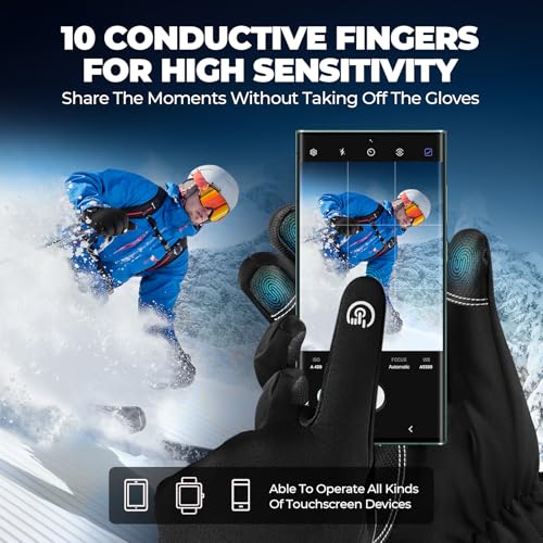 Thumbnail 2 de krosa 5-Layer Winter Gloves –20°F touchscreen-friendly
