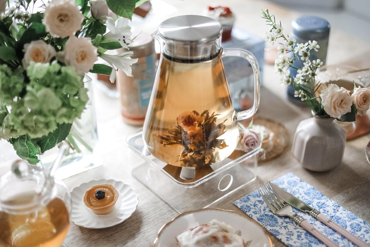 Detalle 2 de Teabloom One-Touch Tea Maker 40 oz teapot ๐ต