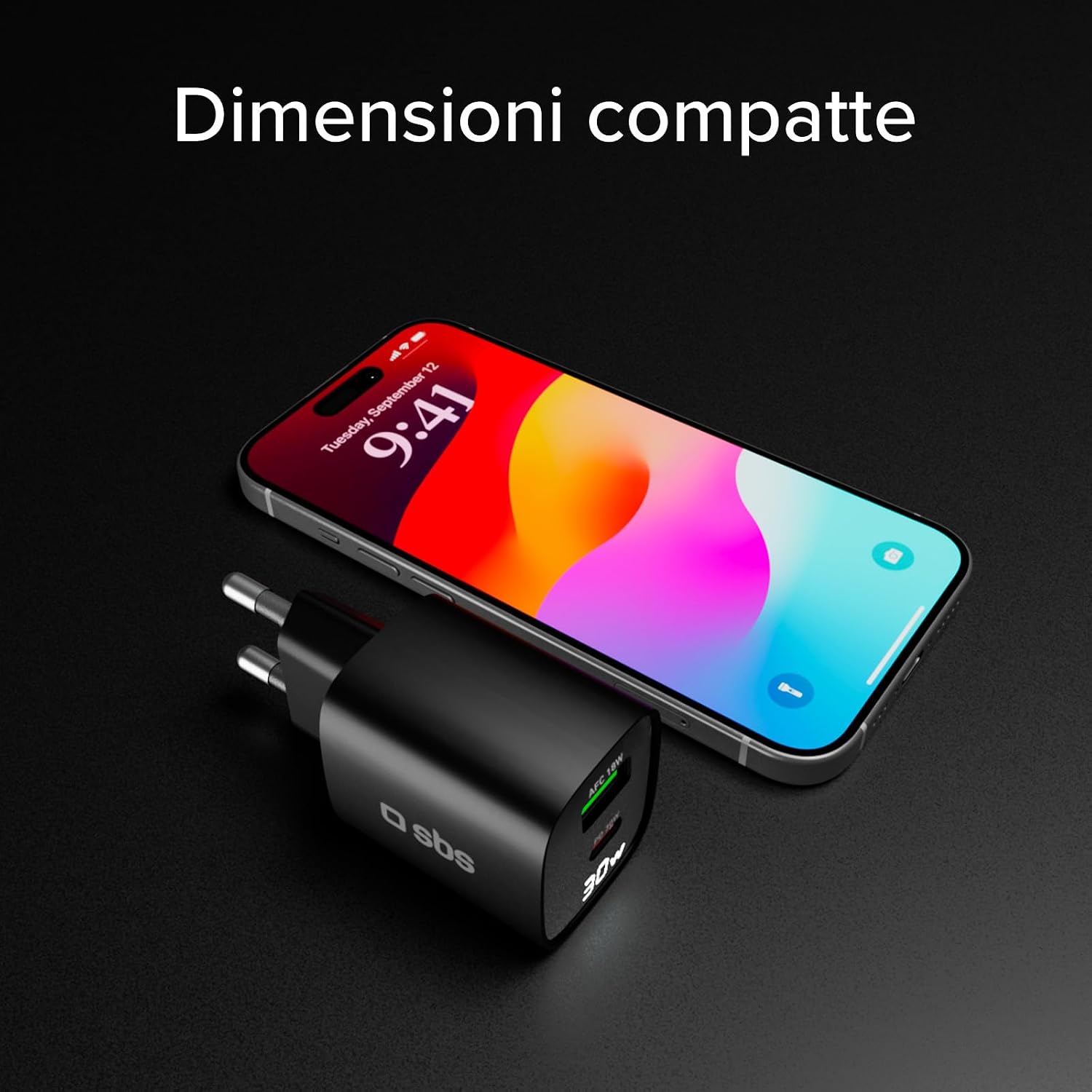 Thumbnail 4 de SBS Alimentatore LCD USB-C 30W GaN PD