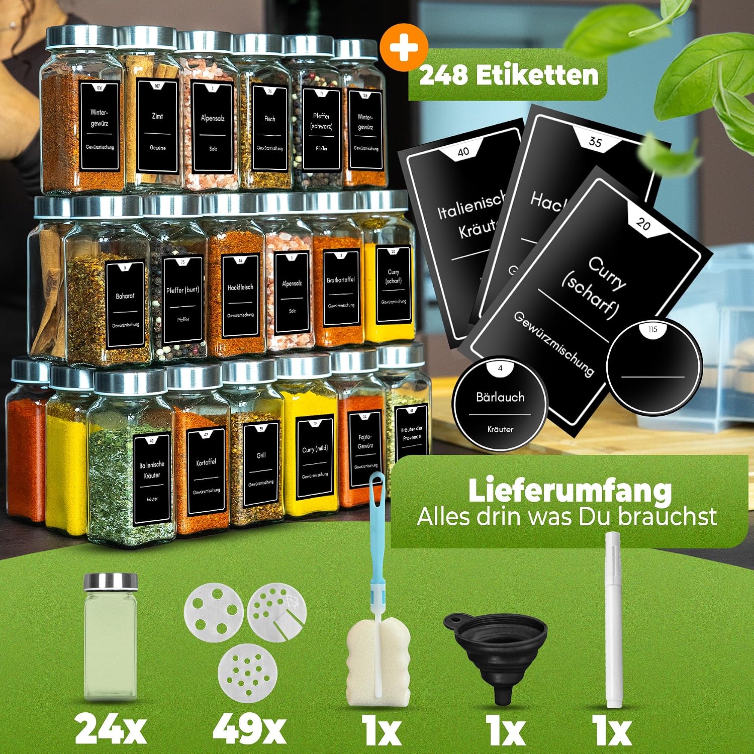 Thumbnail 4 de CLIDOR Gewürzgläser 125 ml 🧂