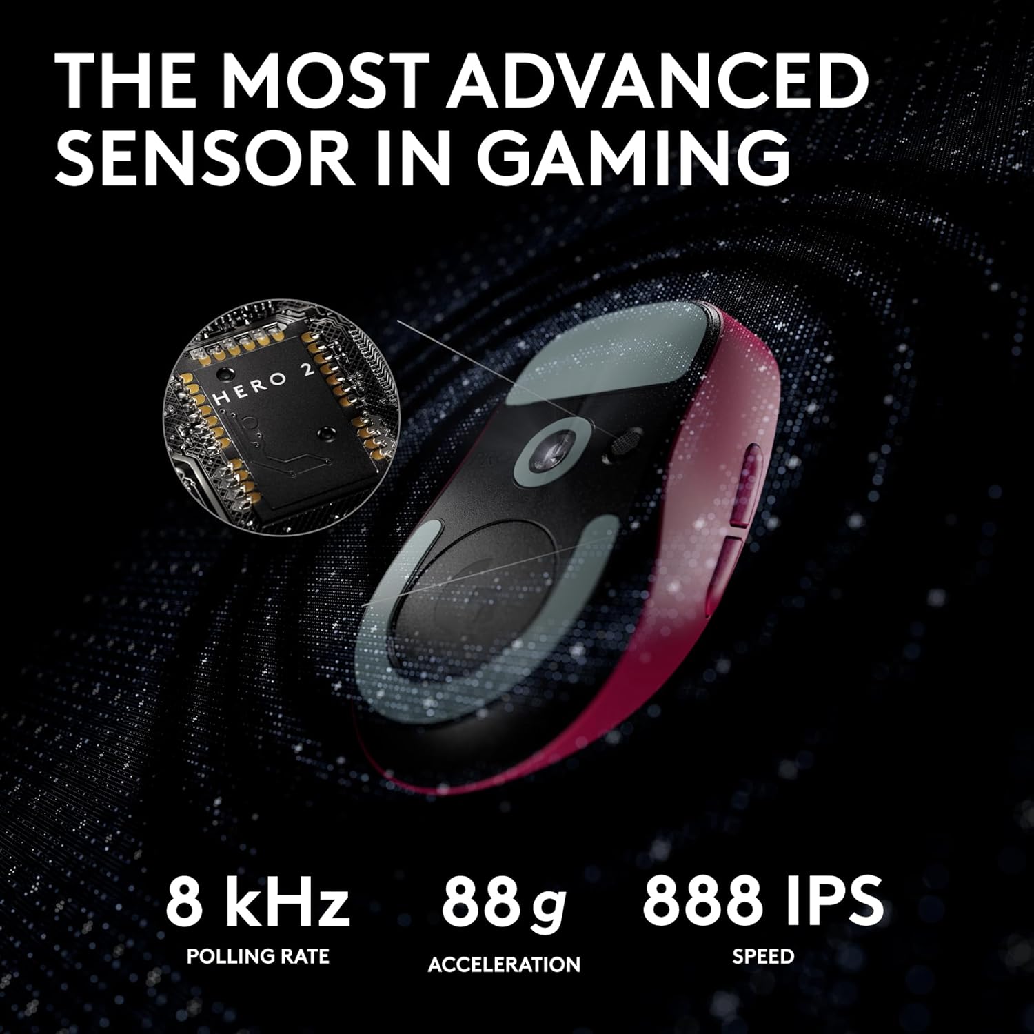Thumbnail 3 de Logitech G PRO X Superlight 2 Wireless Mouse – 60 g, 8 kHz, 44k DPI, Pink