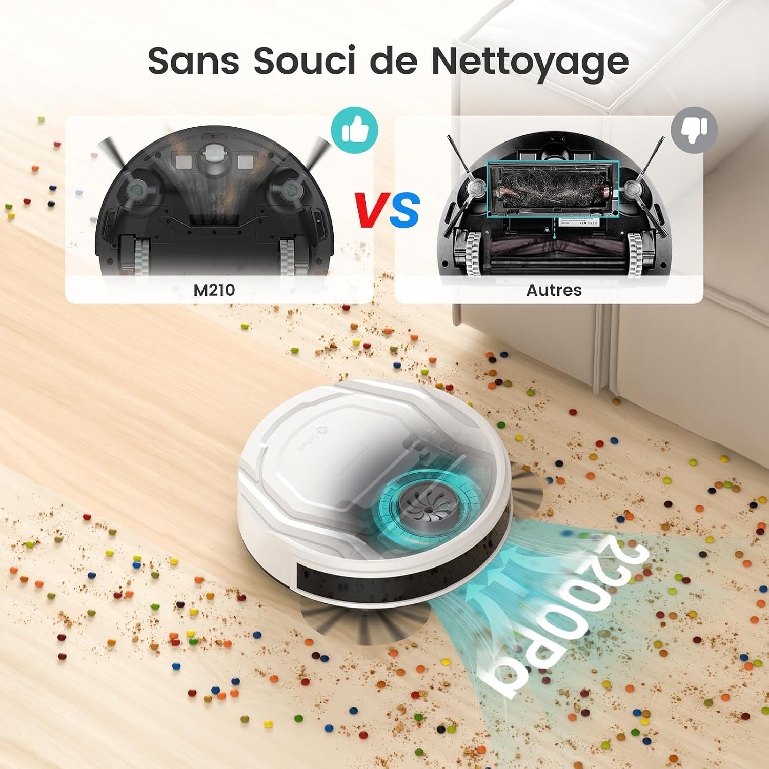 Thumbnail 5 de Lefant M210 aspirateur robot silencieux 3 modes