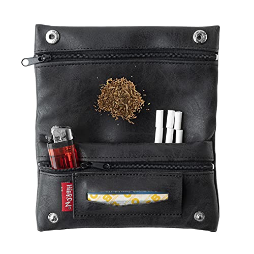 Thumbnail 1 de HIBRON Porta tabacco Borsello in vera pelle (58105 Nero)