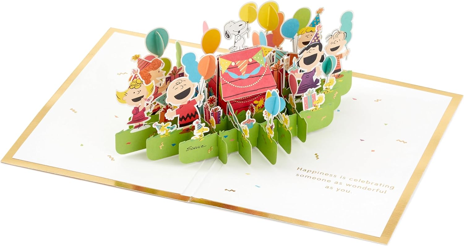 Thumbnail 2 de Carte pop-up Peanuts Hallmark SNOOPY Doré