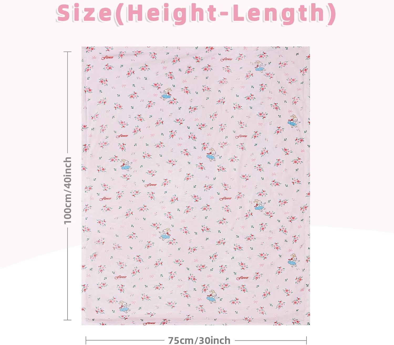 Thumbnail 2 de JORNH Baby Blanket for Newborns – Super-soft 2-layer cot blanket 75x100cm with dotted fleece back (unisex)
