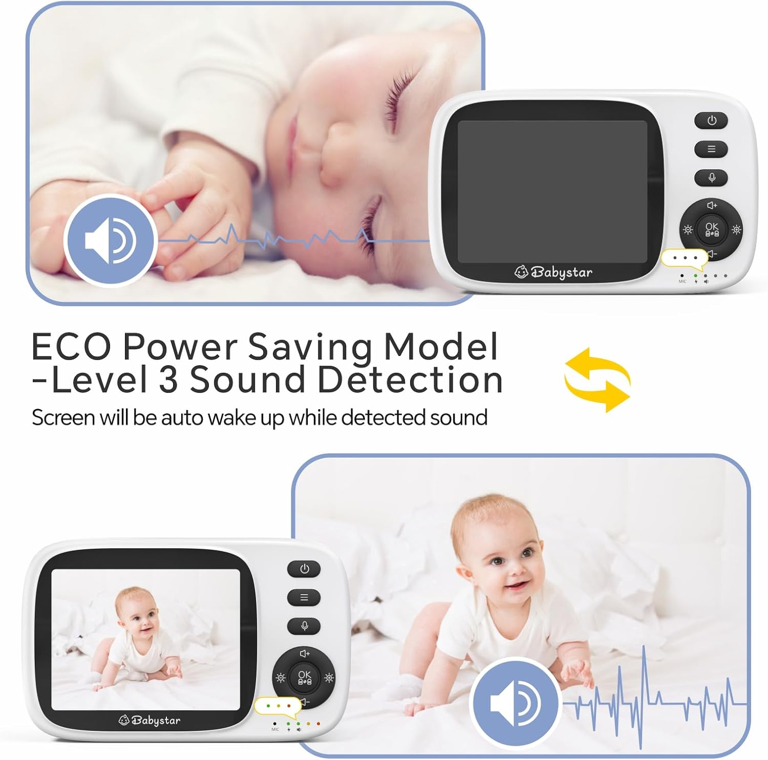 Thumbnail 3 de Babystar 3.2-Inch Wireless Baby Monitor with Camera and Night Vision