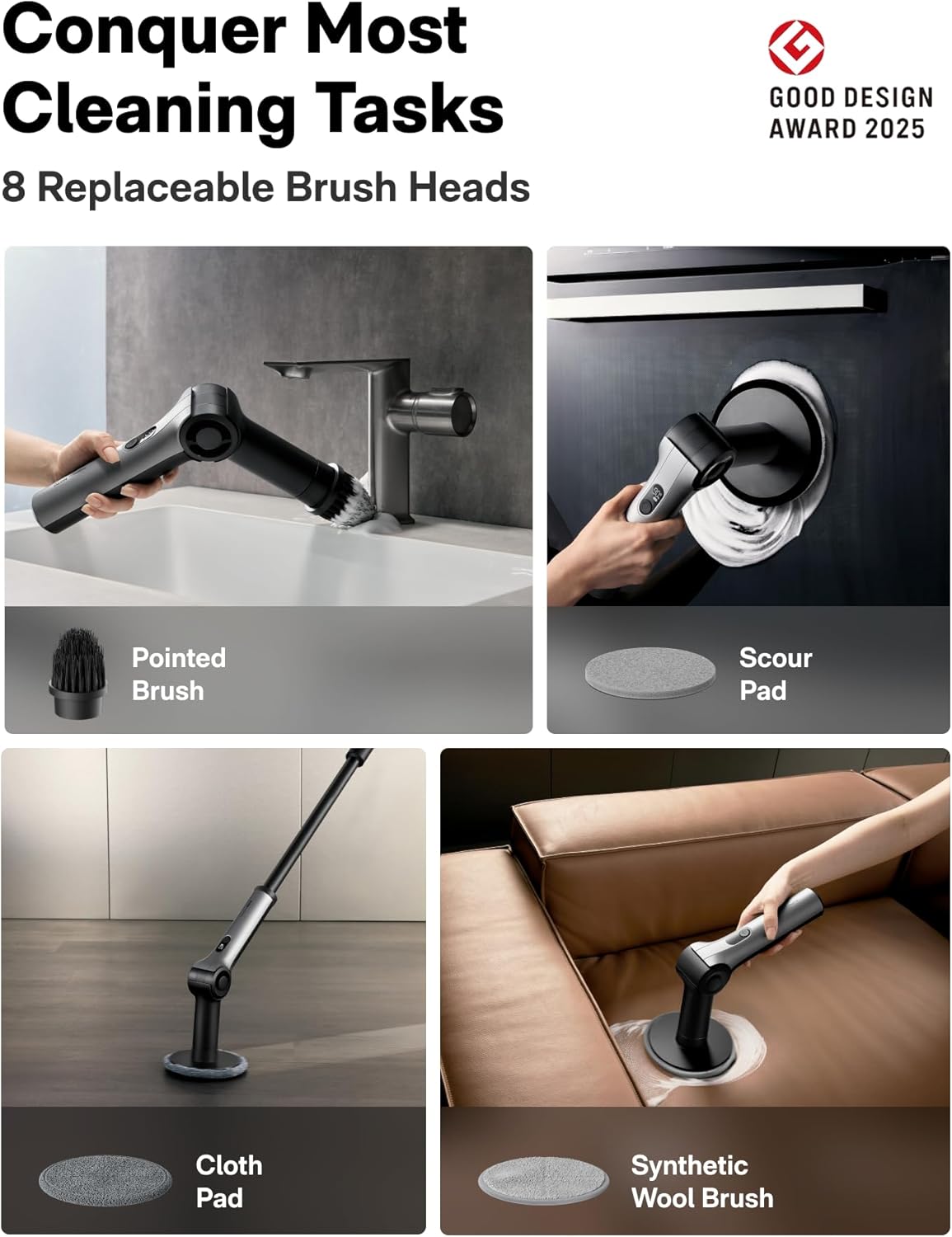 Thumbnail 4 de HOTO Flexi™ Electric Cleaning Brush 36–136cm