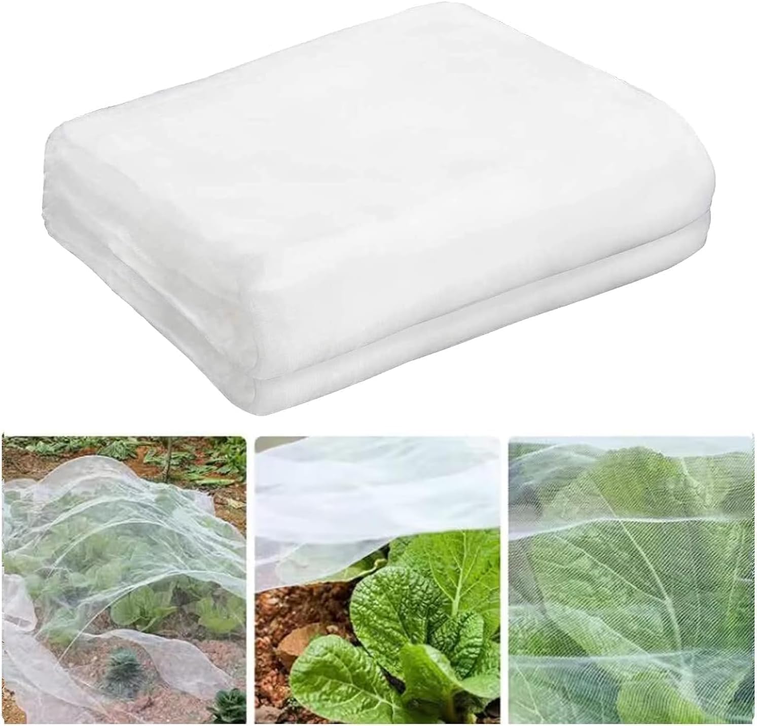 Thumbnail 6 de Pobuu Garden Netting Fine Mesh 3m x 6m – Mosquito, Bird & Insect Screen for Plants