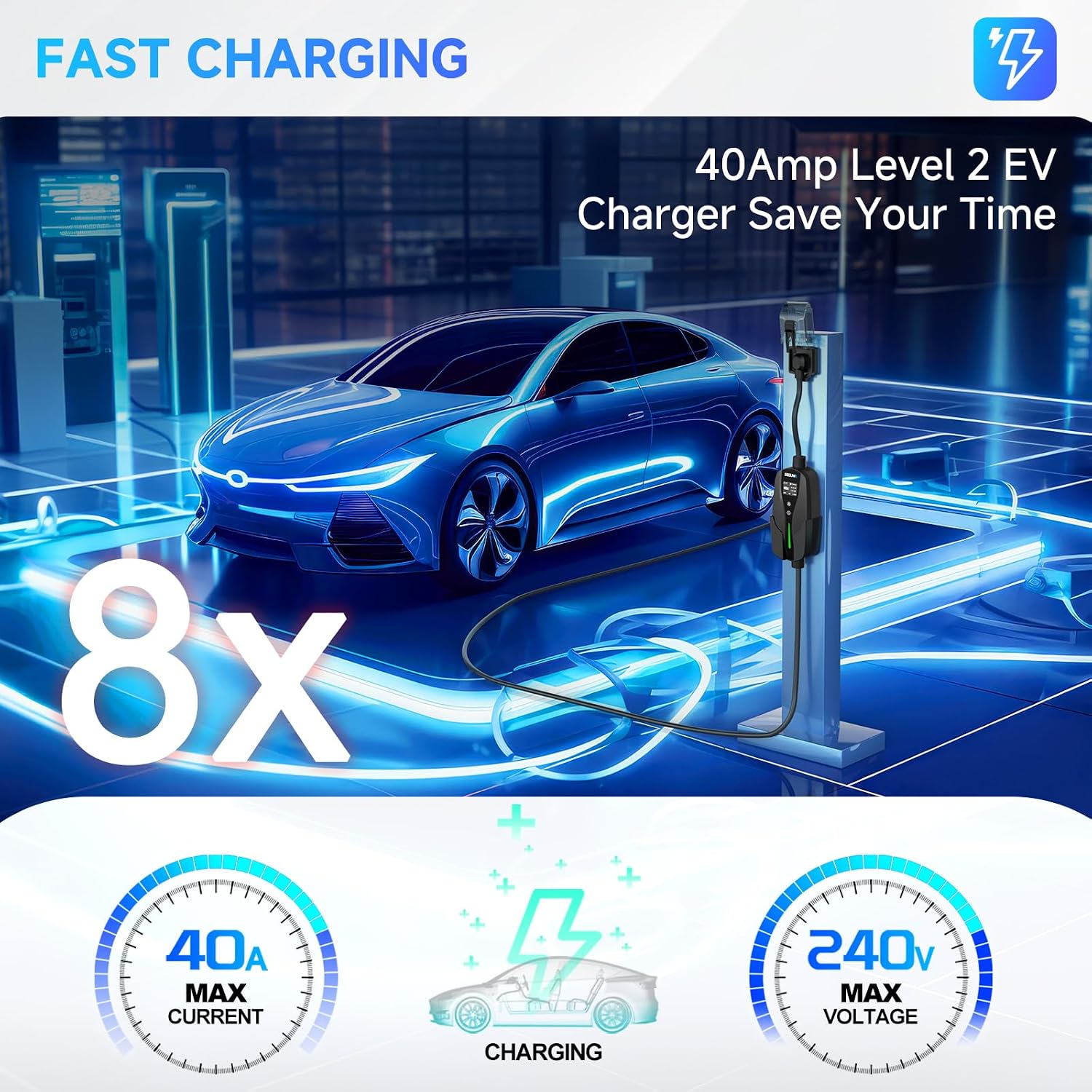 Thumbnail 1 de SEGUMA Level 2 EV Charger 40A