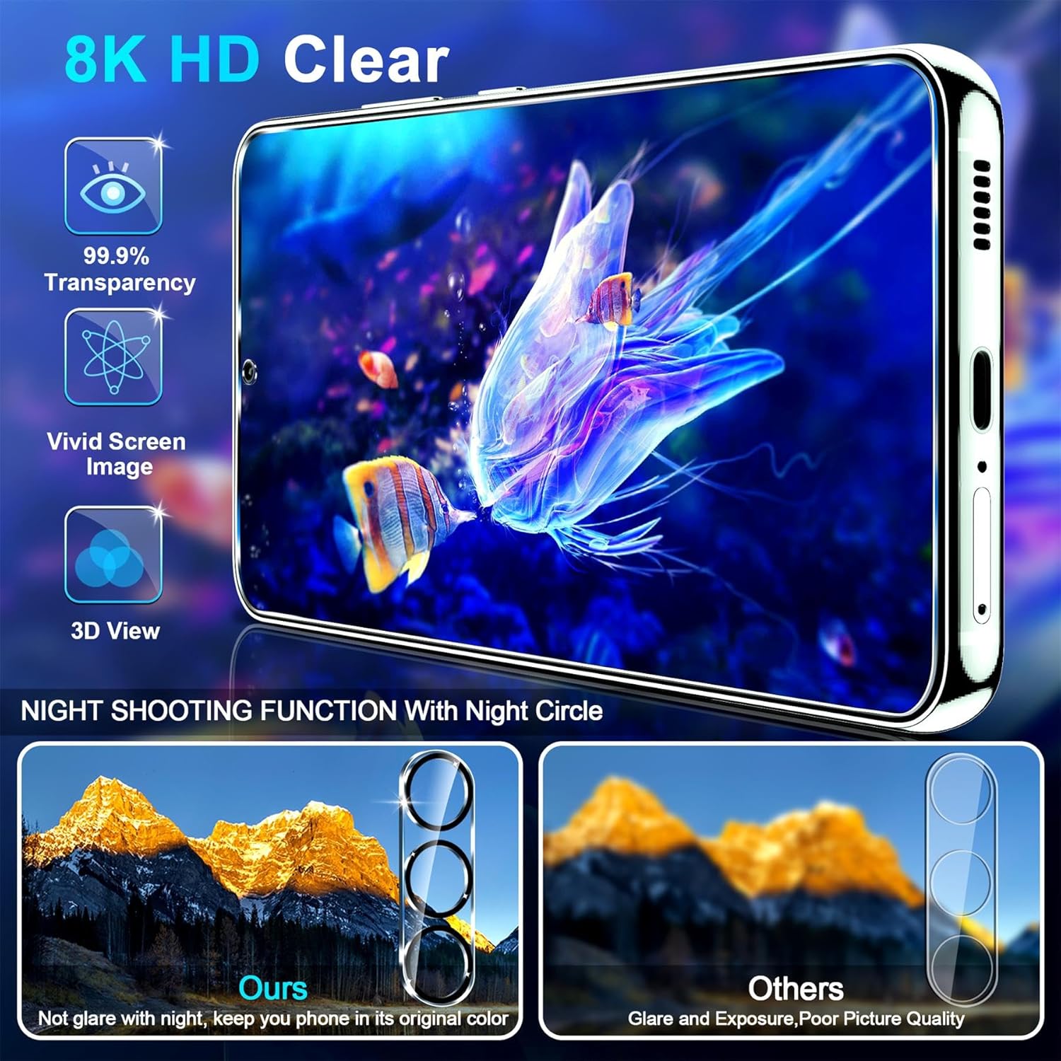 Thumbnail 2 de Samsung Galaxy S26 Plus 6.7" Screen Protector 3-Pack