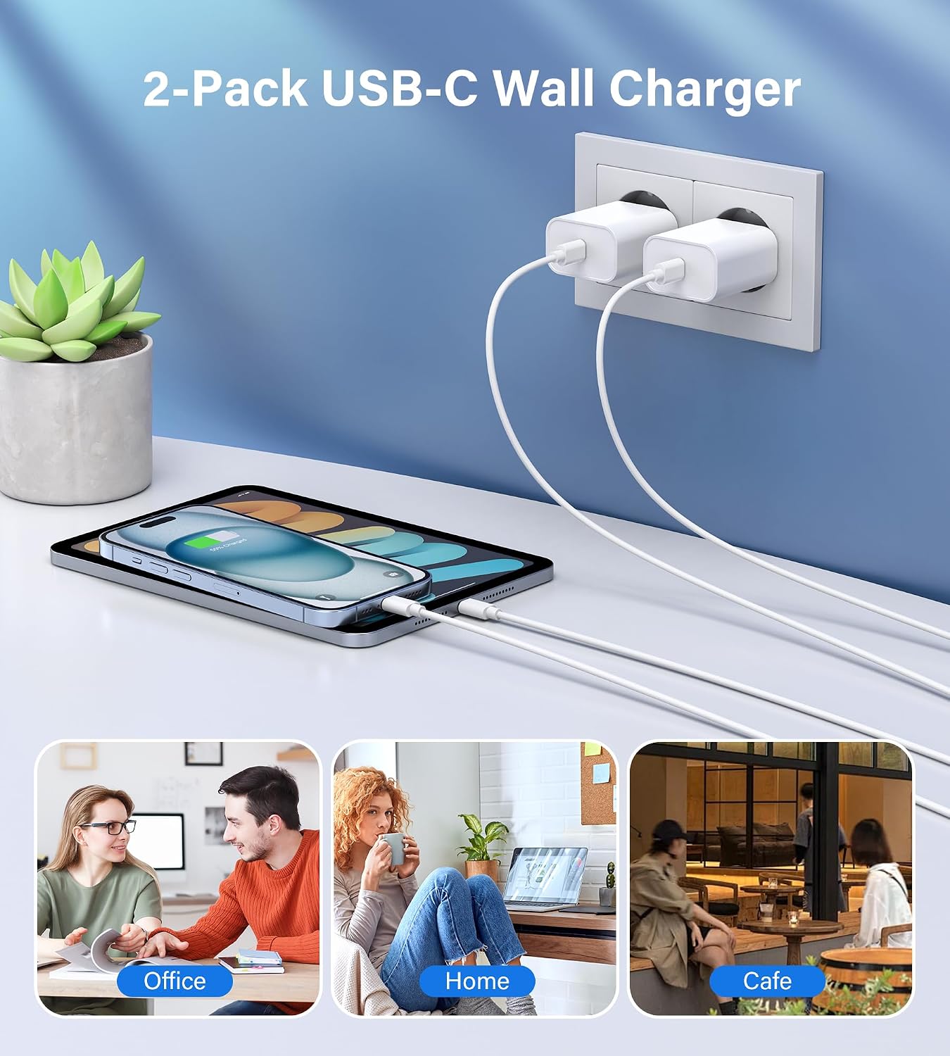 Thumbnail 6 de 30W Chargeur i-Phone PD 3.0 2-Pack