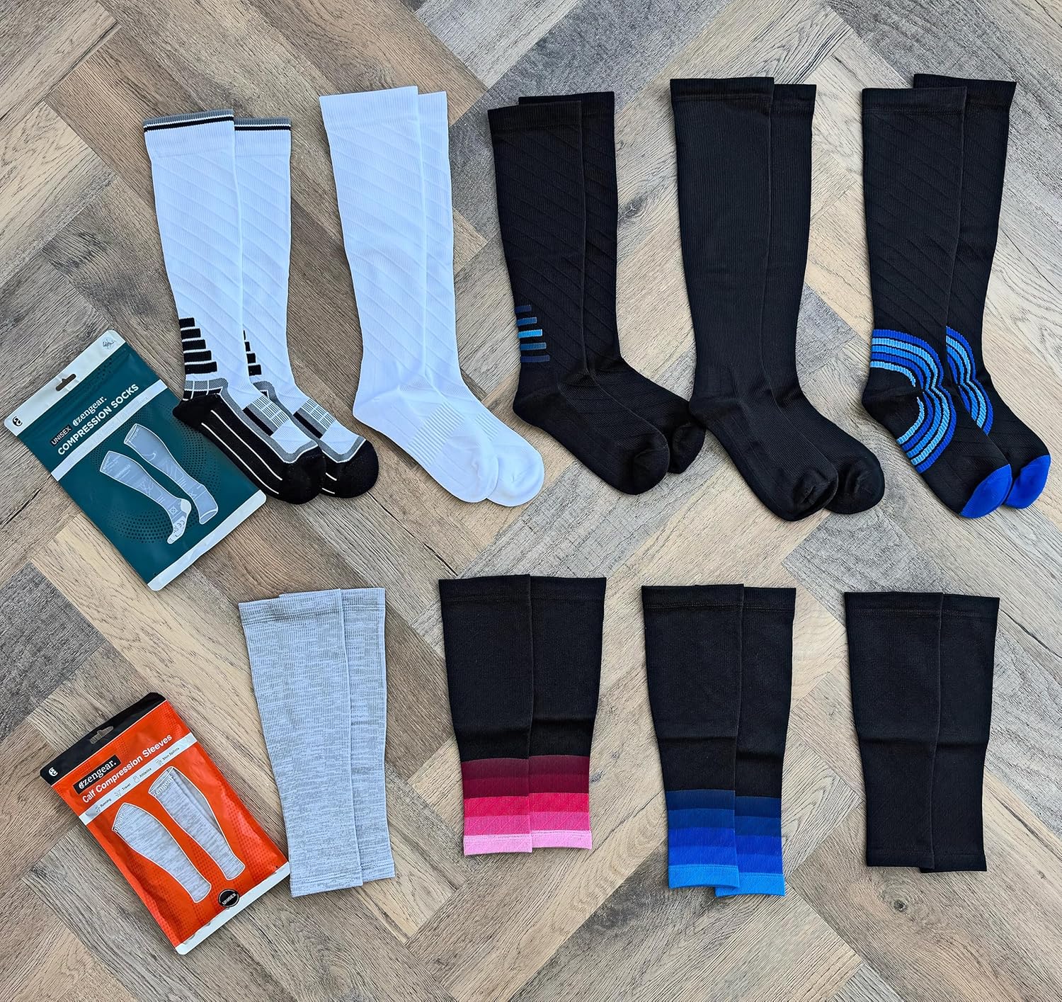Thumbnail 6 de aZengear Calze a compressione graduata 20–30 mmHg Classe 2 – supporto per polpaccio, viaggio e sport