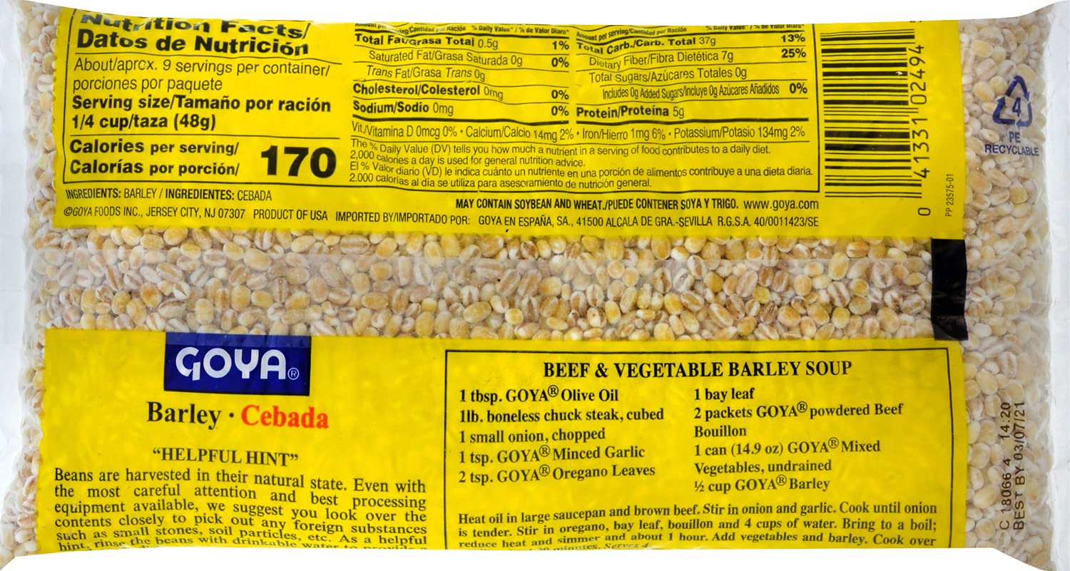 Thumbnail 2 de Goya Foods Dry Barley, 16-Ounce Bags, Pack of 24