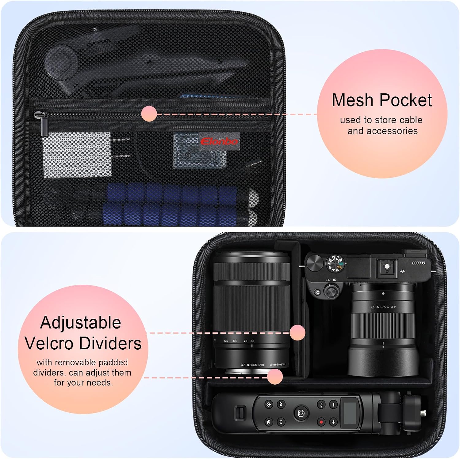 Detalle de Elonbo Carrying Case for Sony Alpha Mirrorless Cameras