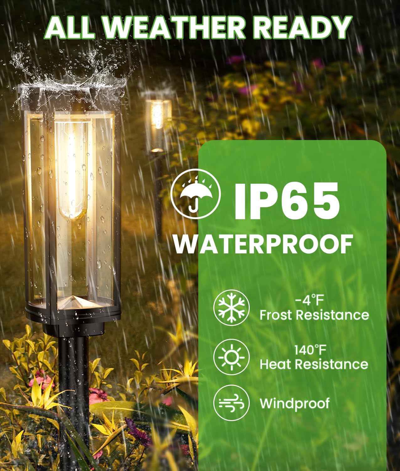 Thumbnail 4 de BITPOTT Bright Solar Pathway Lights 8 Pack