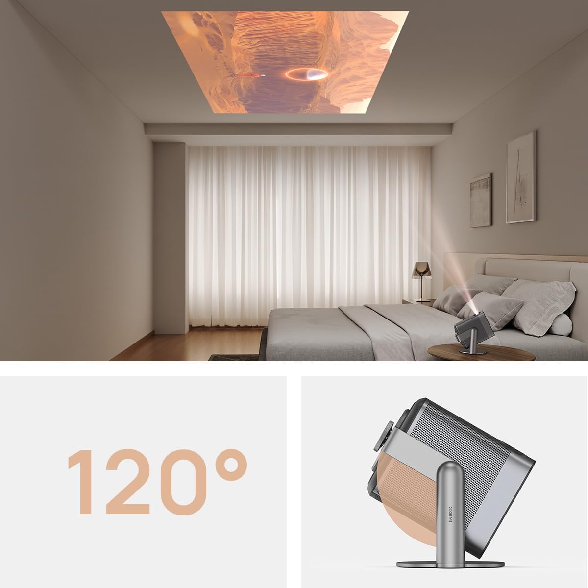 Thumbnail 5 de Support XGIMI pour mini vidéoprojecteur multi-angle (rotation jusqu’à 120°) compatible MoGo/Halo