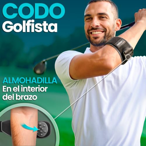 Detalle de NativoDex Codera Epicondilitis: Brazalete y Cincha para Hombre y Mujer