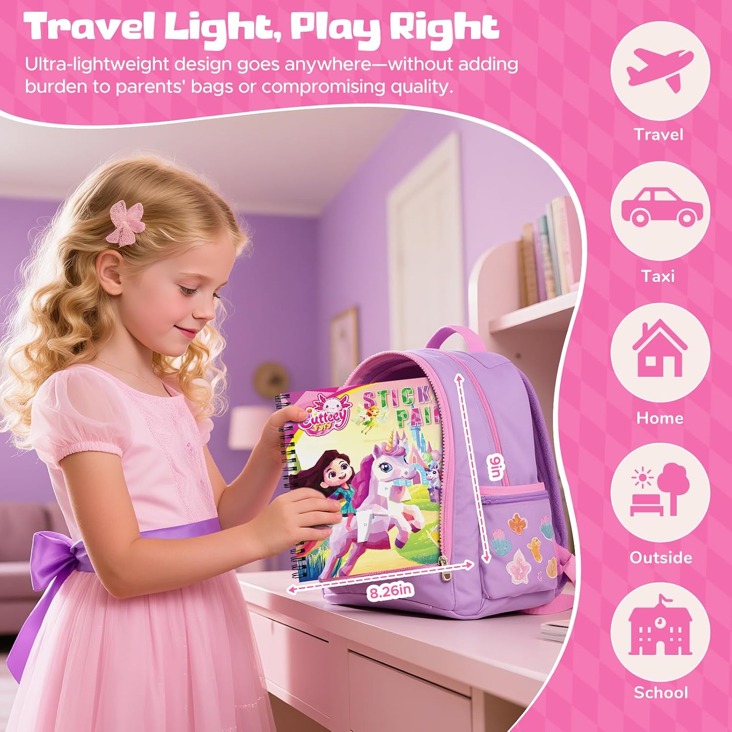 Detalle de CutteeyFyry Paint-by-Number Sticker Books, 4-Piece Set