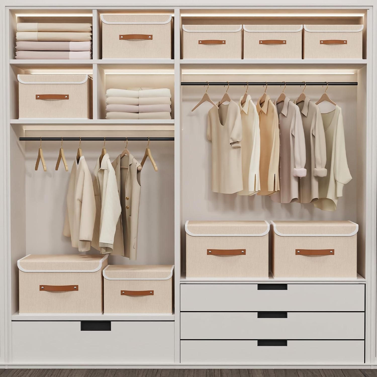 Detalle 2 de Yawinhe Storage box 2 pack, 38x25x25cm
