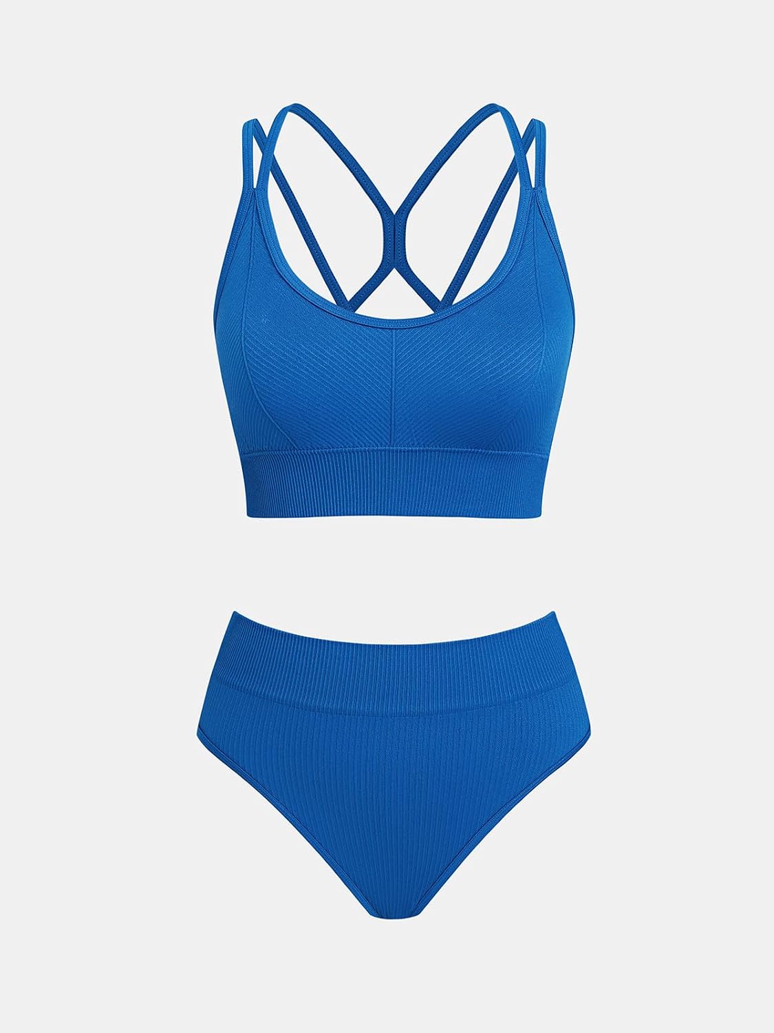 Detalle 2 de CUPSHE Bikini da donna girocollo vita alta