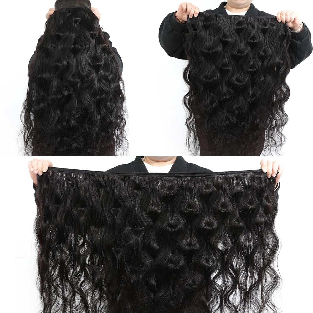 Thumbnail 2 de 15A Raw Indian Virgin Human Hair Bundles (Body Wave), 4 Bundles 24/24/26/26 Inch
