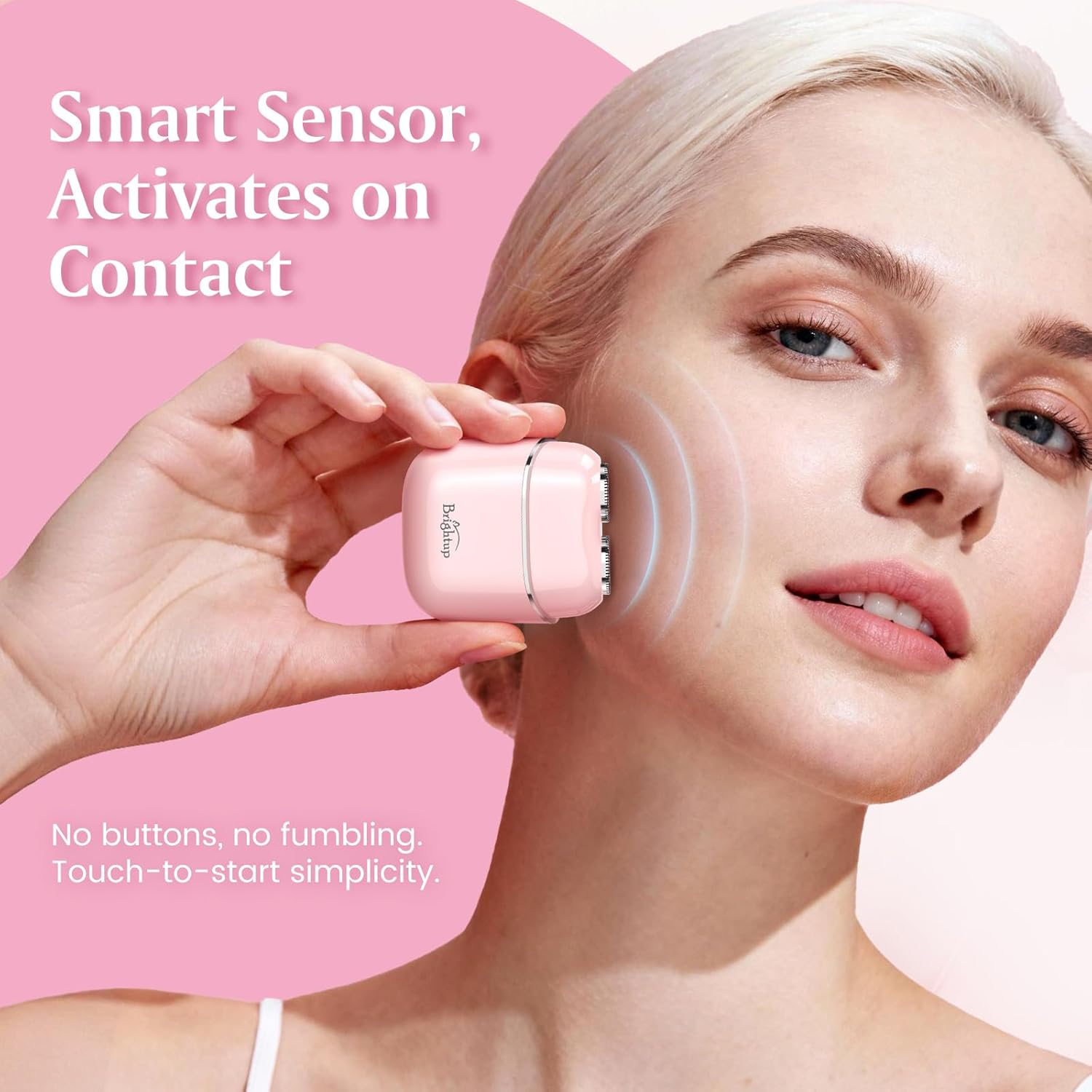Detalle 2 de Brightup Mini Facial Hair Remover for Women Pink