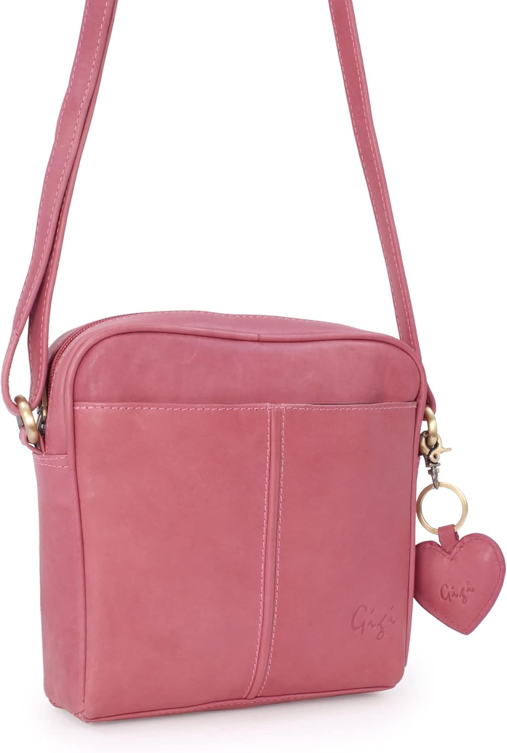 Thumbnail 4 de Gigi Othello 22-29 Ladies Small Leather Crossbody Bag with Heart Keyring Charm