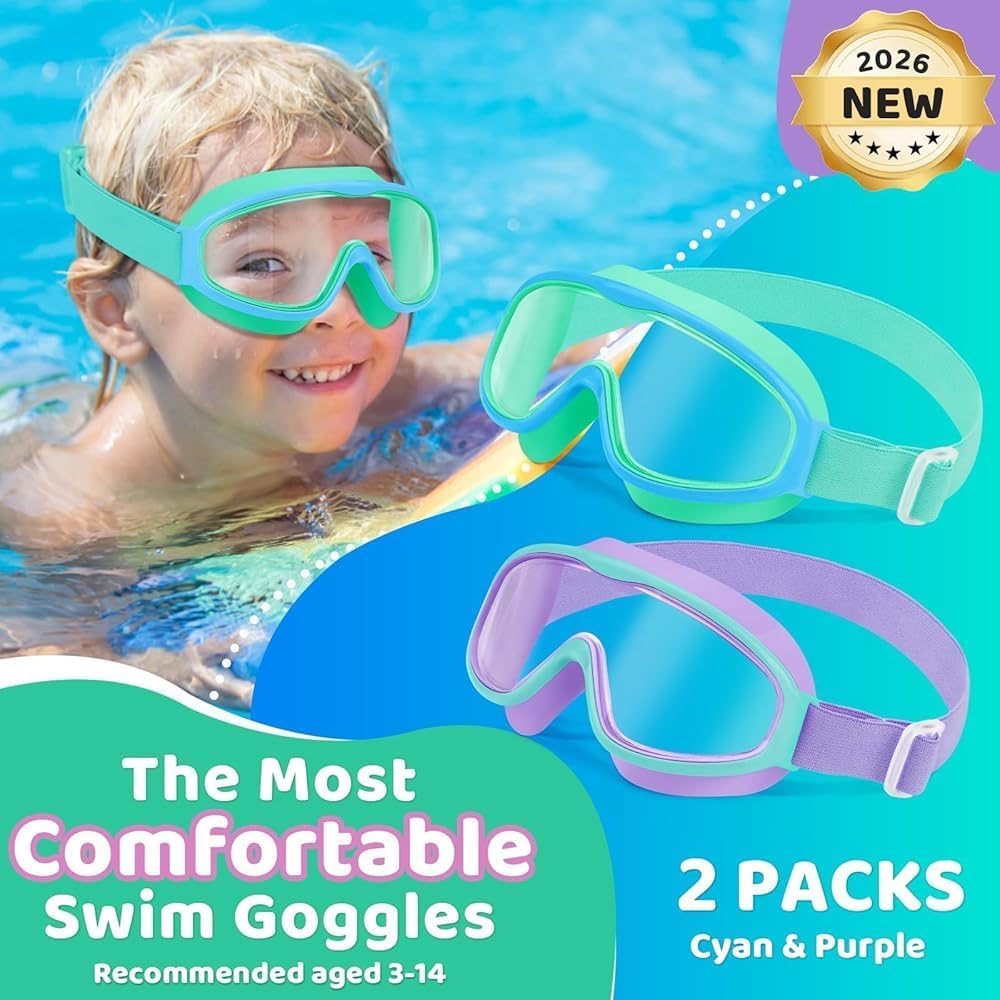 Thumbnail 1 de Vvinca Kids Swimming Goggles: Wide View, Anti-Fog, No Leak for Children