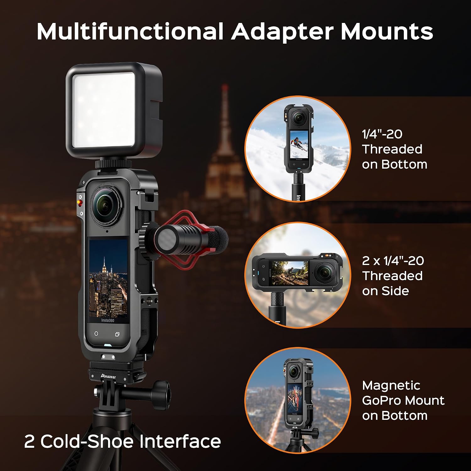 Thumbnail 4 de AMAZEAR Insta360 X5 metal protective case 1