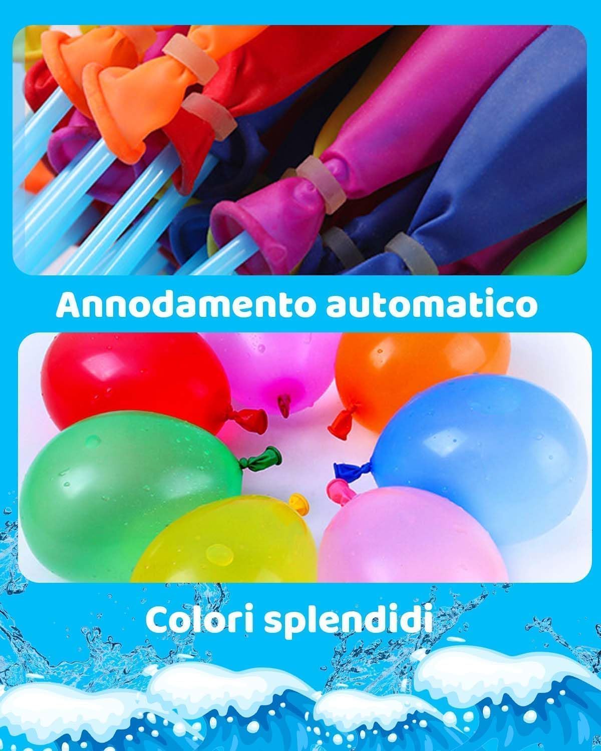 Detalle de HW CASA 222 Palloncini d'Acqua – 60s Autosigillanti, lattice 100%, multicolore