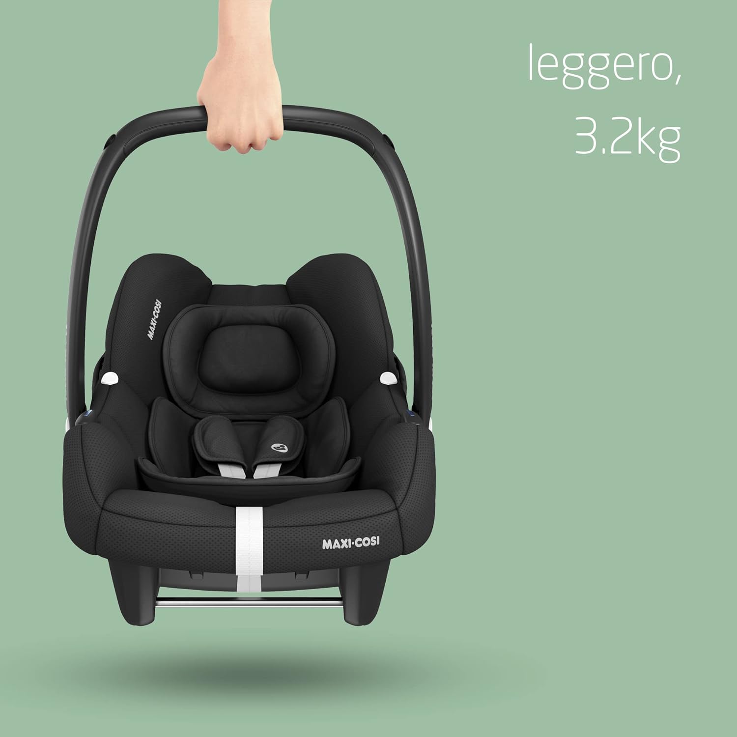 Detalle de Maxi-Cosi CabrioFix i-Size: seggiolino neonato 0-12 mesi, leggero e versatile