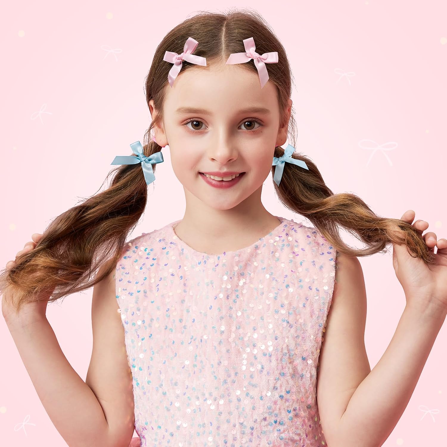 Thumbnail 6 de Teenitor Hair Accessories Set for Girls, 193 Pieces with Mini Clips and Hair Ties