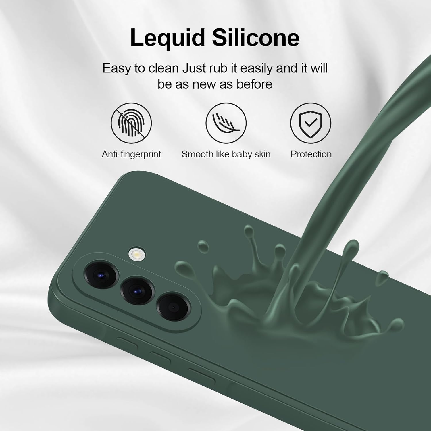 Thumbnail 3 de GiiYoon Hülle für Samsung Galaxy A56 5G – TPU Silikon Case mit Rundumschutz, grün