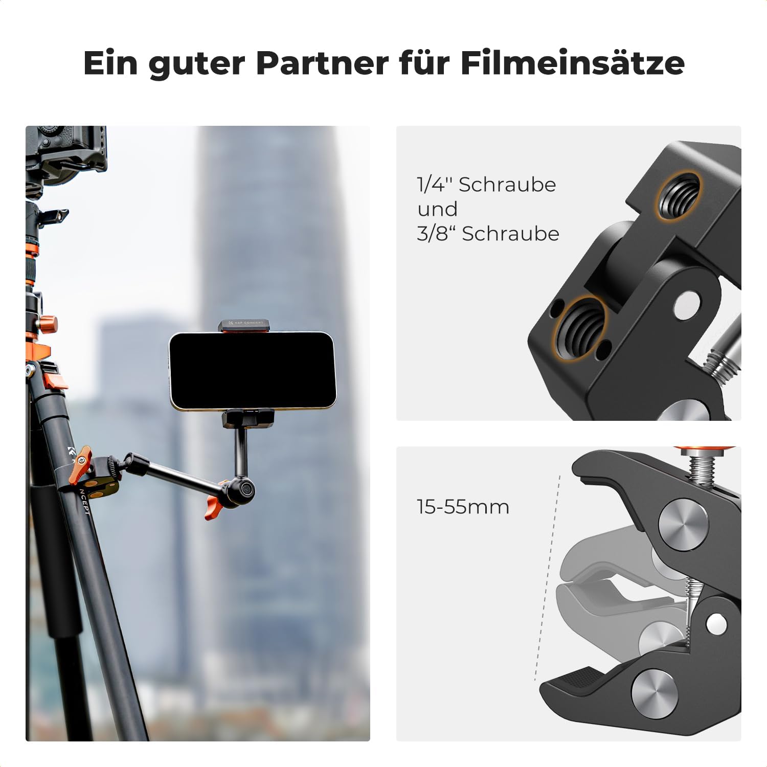 Thumbnail 4 de K&F Concept 9,8 Zoll Magic Arm Kamerahalterung