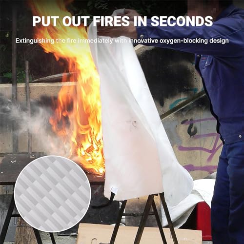 Detalle 2 de Lancryen 2025 Fire Blanket 40" x 40" 🧯