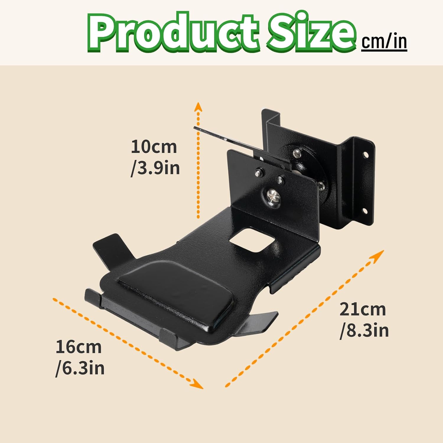 Detalle 2 de Sh0w 8 3rd Gen Wall Mount Bracket by Shinar — 360° Swivel, 50° Tilt, Rubberised Mounting