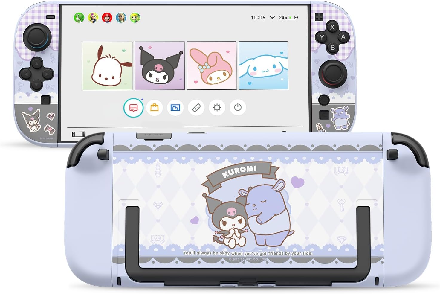 Detalle de Kuitmor Dockable PC Protective Case for Switch 2 (Model 2025) — hard shell protection for Switch 2 accessories