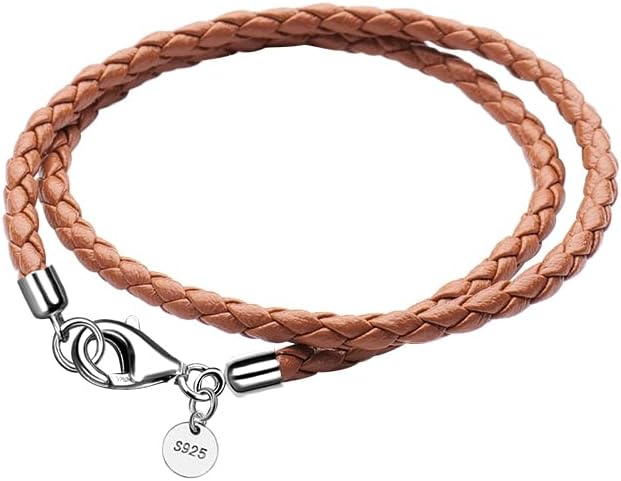Thumbnail 6 de Viwind Lederarmband Damen Geflochten 34–36 cm