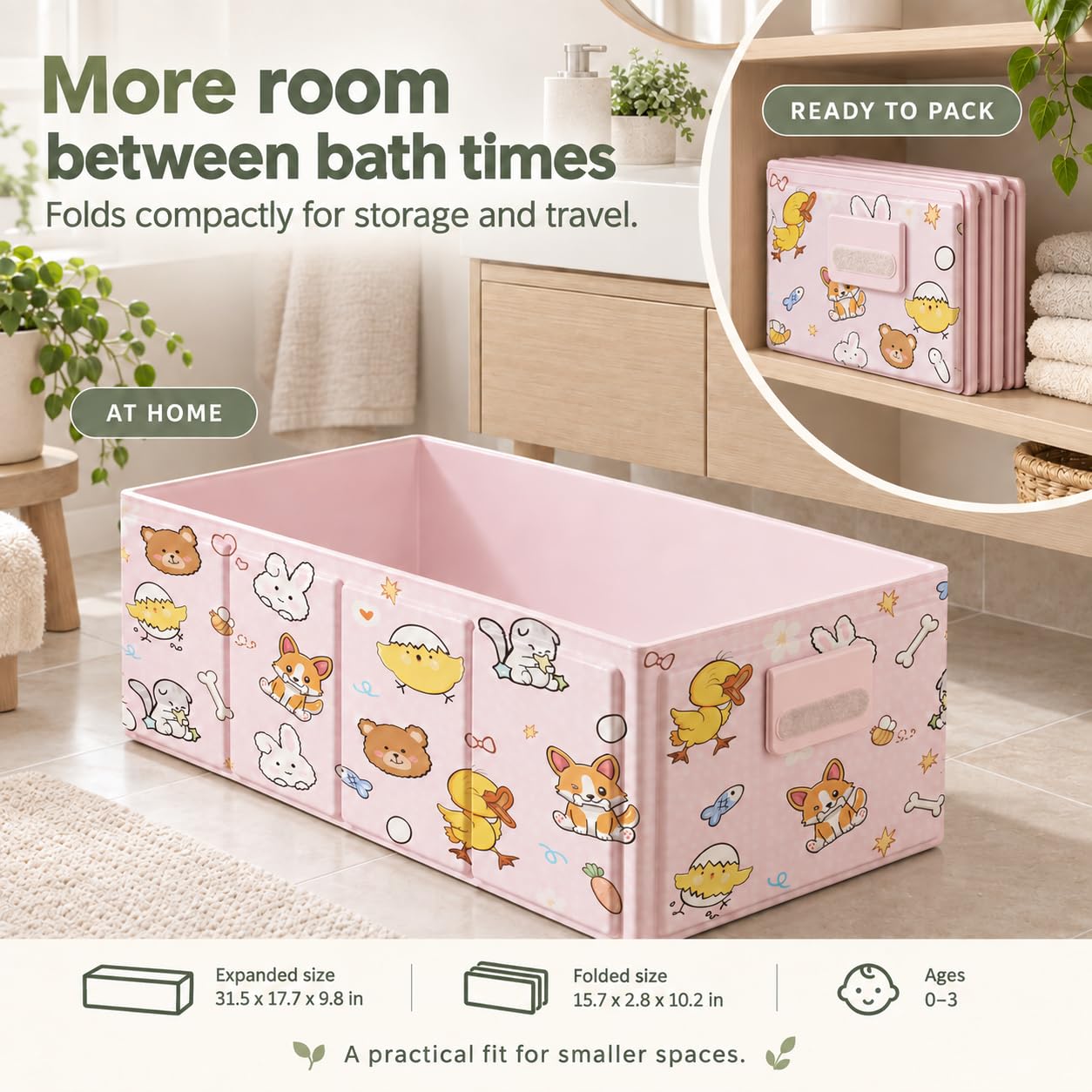 Detalle 2 de Foldable Baby Bathtub, PVC