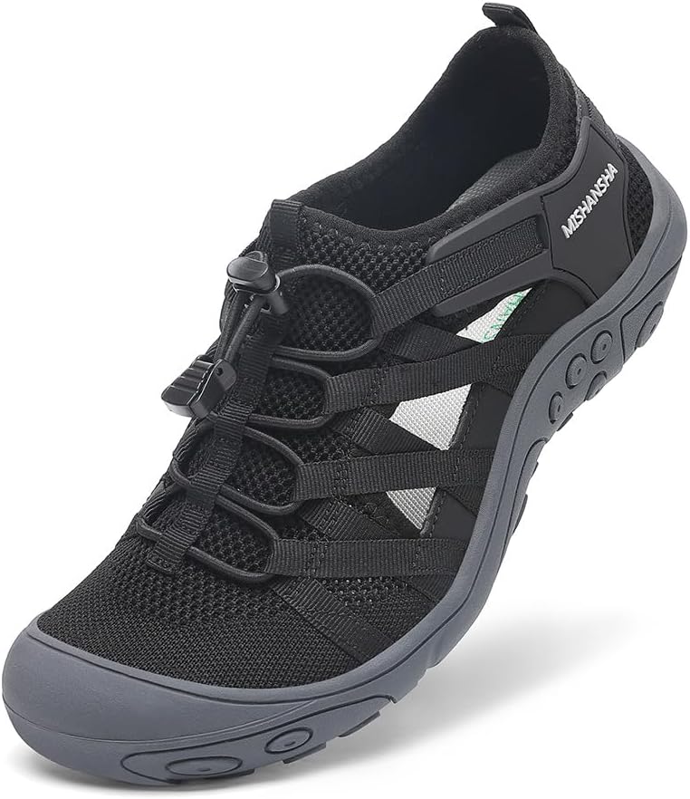Detalle de Mishansha Sandali da Trekking Donna: traspiranti, antiscivolo e chiusi, taglie 36-42