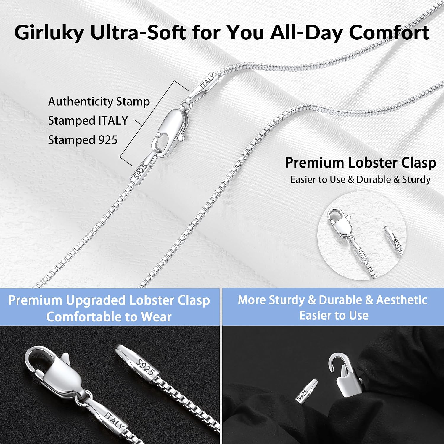 Detalle de Girluky Chain Necklace 925 Sterling Silver