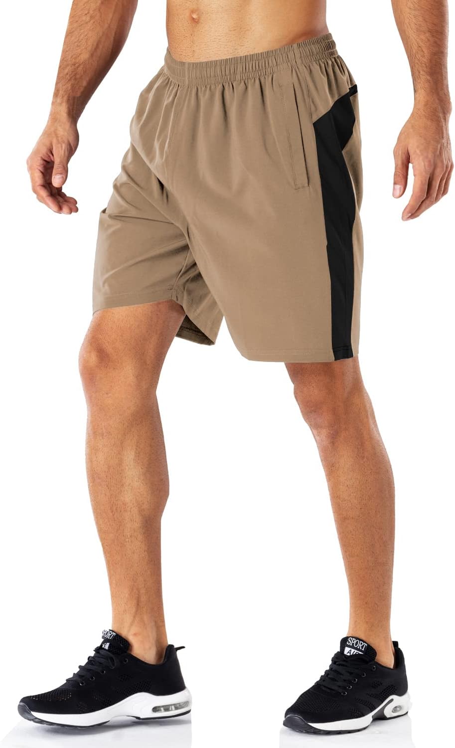 Thumbnail 1 de HMIYA Herren Sport Shorts – Schnell trocknende Kurze Hose mit Reißverschlusstaschen