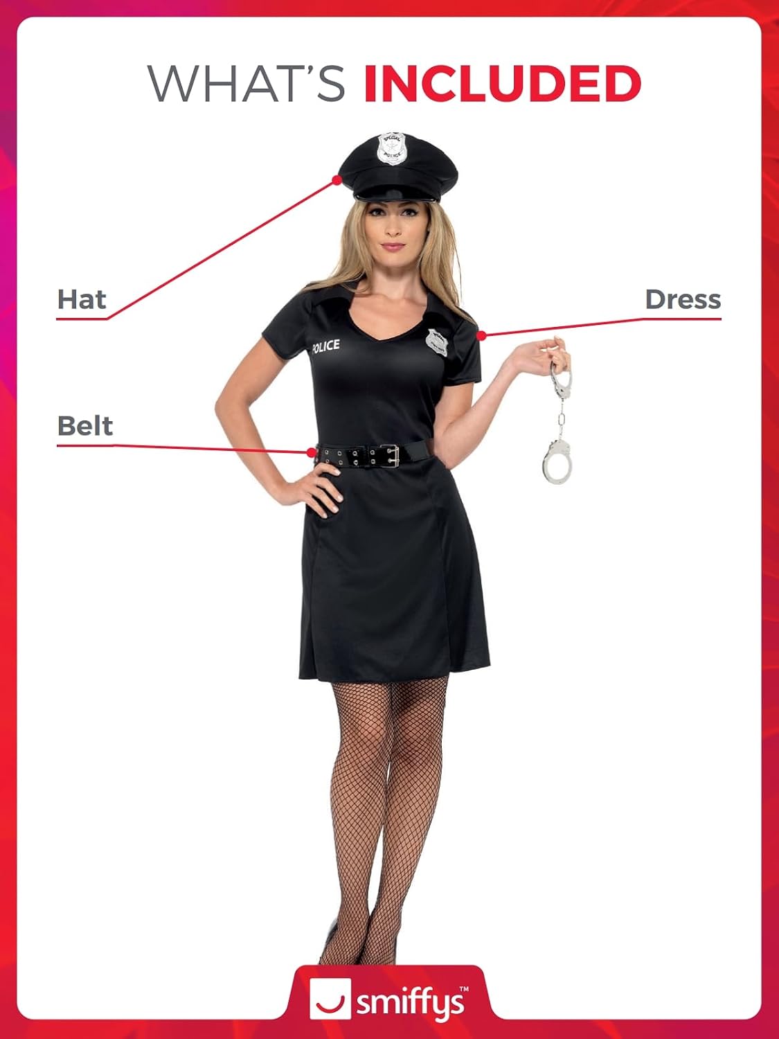 Detalle 2 de SMIFFYS Costume Agente speciale Nero 👮