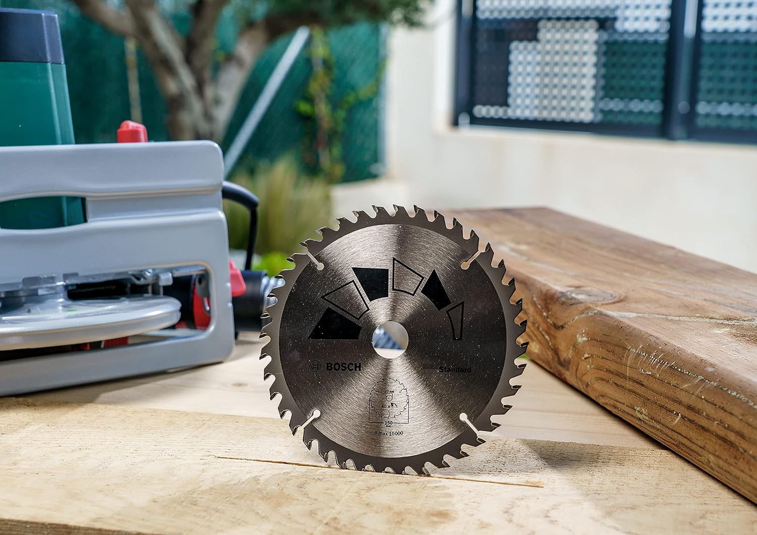 Detalle de Bosch 2609256807 circular saw blade, 150 mm, 40-tooth ATB for wood