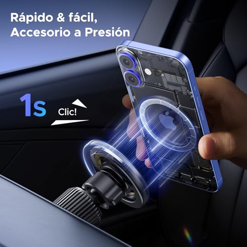 Thumbnail 2 de UGREEN Soporte Móvil Coche MagSafe 360° Rotación – Ventilación de coche con imanes fuertes y gancho metálico