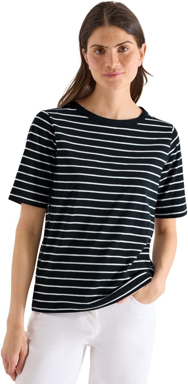 Thumbnail 6 de Cecil 3229999 T-Shirt à Rayures Femme – Lot de 1